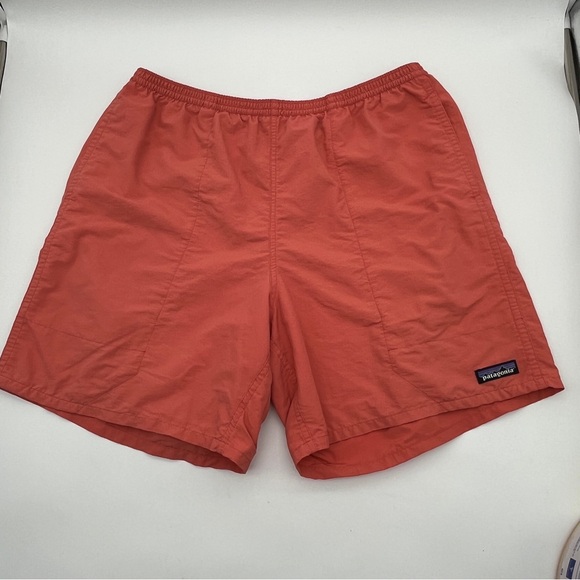 Patagonia Baggie Salmon Orange Baggies 7” Inseam Active Shorts - Picture 1 of 6